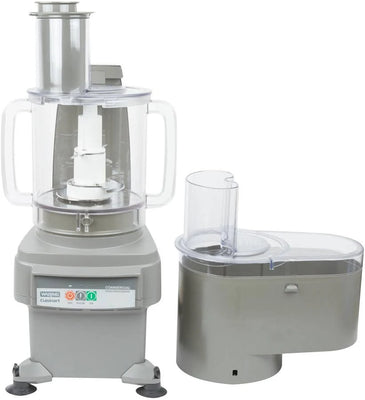 Waring FP2200 Combination Food Processor with 6 Qt. Clear Bowl, Continuous Feed & 2 Discs - 3/4 hp