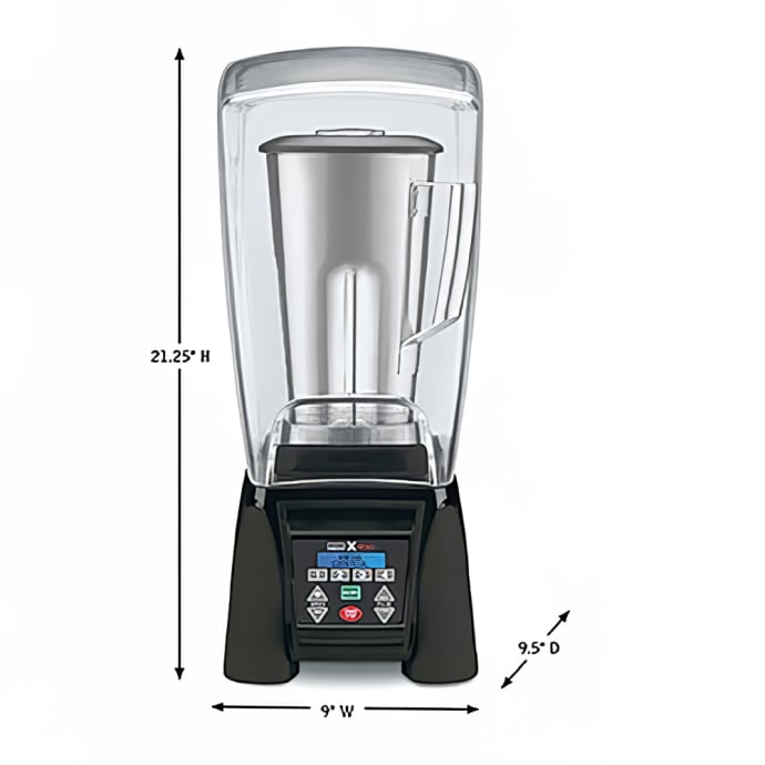 Waring MX1500XTS Countertop Drink Blender — Metal Container, Pre-Programmed
