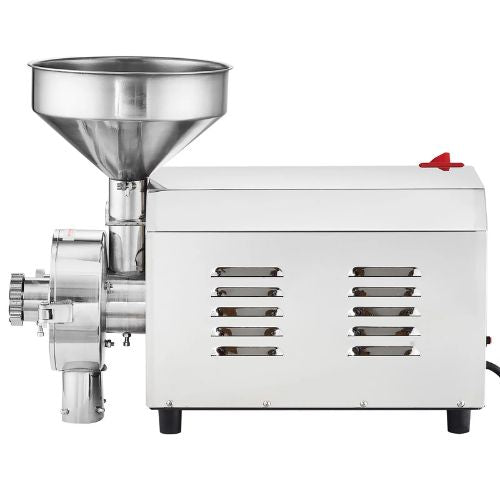 Vevor 2200W Commercial Soybean & Spice Grinder — Stainless Steel Mill for Grains, Peppers & More