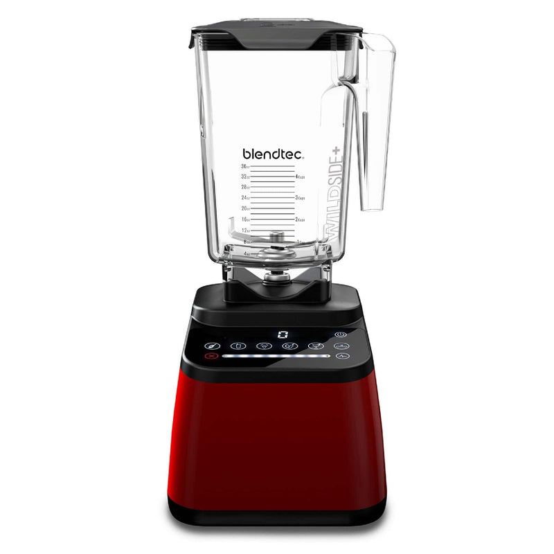 Blendtec Original Designer Series Blender & 90 oz WildSide+ Jar Bundle — Red
