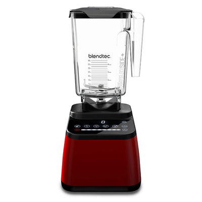 Blendtec Original Designer Series Blender & 90 oz WildSide+ Jar Bundle — Red
